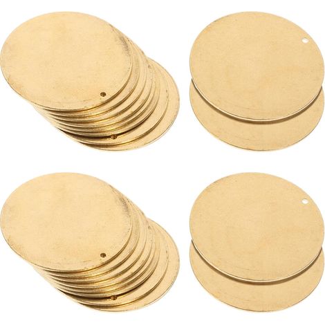 20 pièces Étiquettes Laiton pour Vannes Ronde (1/5)
