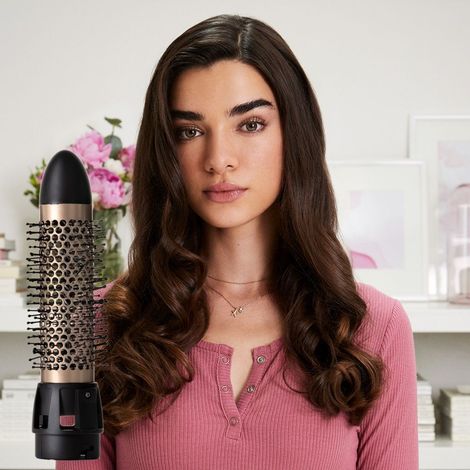 Moldeador de pelo 1000W 3 Temperaturas BELLISSIMA B11847 Oro, Bla