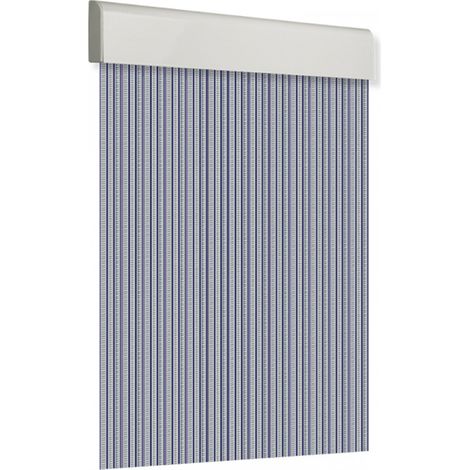 Cortina para puerta 90x210cm plana tosca "Nº9" color cristal-malva
