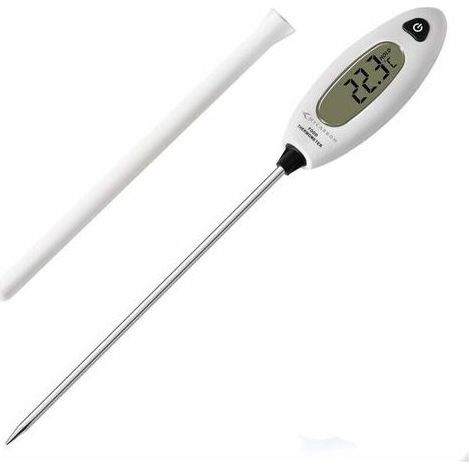 FENOPLASTICAThermomètre de Cuisson Longue Sonde de Température Thermomètre Cuisine Digital Lecture Instantanée 5 Secondes LCD Large Ecran Thermomètre à Viande, Barbecue, Pâtisserie, eau de bain (1/5)