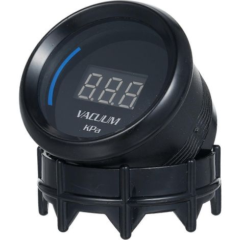 2" 52-mm-Digital-Vakuummeter-Set mit blauer LED-Anzeige, Schlauch und T-Stück, universell für Pkw, SUVs und Traktoren
