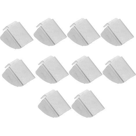 Lurrose Lot de 10 clips métalliques pour étagère d'armoire, en (1/5)