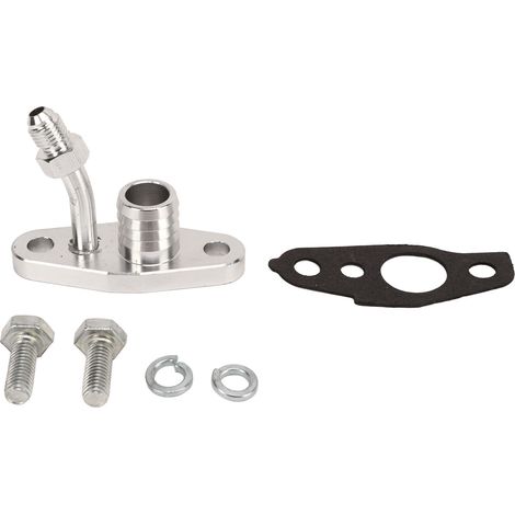 Adapter für Turboölzulaufdichtung, Adapter für Turboölablaufrücklauf aus Metalllegierung mit Turboölzubehör.