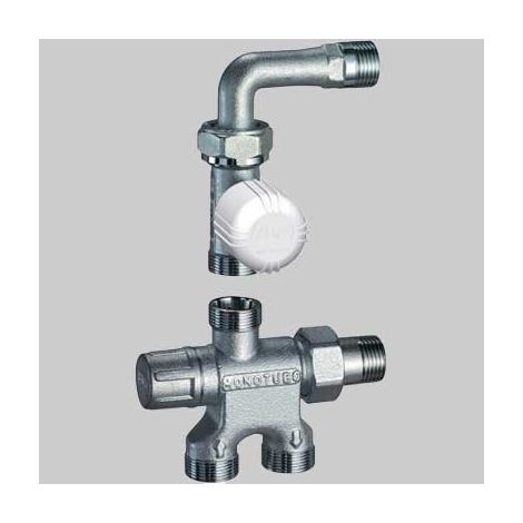 KIT VALVOLA TERMOSTATICA CON DETENTORE MONOTUBO GRT 1/2 24x19 FAR