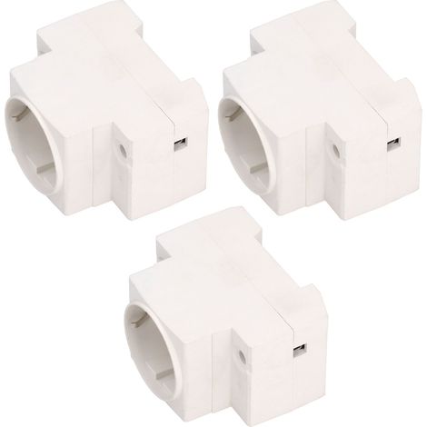 3er-Set Steckdosenleistenadapter, Industriesteckdose, EU-Stecker, AC 250 V, 10–16 A (1/5)