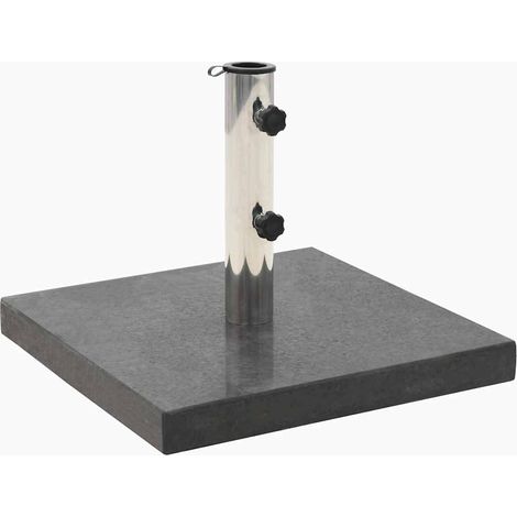 Pied de parasol,Socle de parasol Granite 28,5 kg Carré Noir -82247 (1/5)