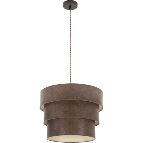 Colgante Triple Smile 1xe27 Marron/oxido Regx40x40 Cm (1/4)
