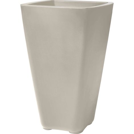 Step2 Bridgeview - Pot De Fleur Grand - Béton 42,8 X 42,8 X 66 Cm - Jardinière Balcon Léger Et Facile À Déplacer - Plastique Rotomoulé (1/5)