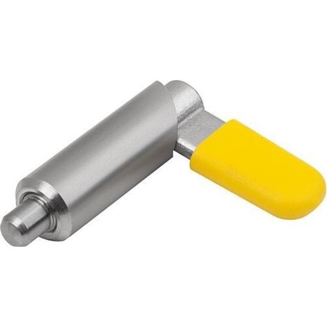 KIPP Sperrriegel glatte Ausführung D4 x 10 Form F mit Hülse und Kappe (1/3)