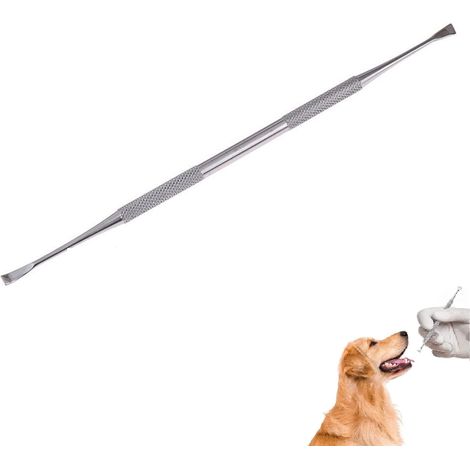 Tooth Scraper for Dogs and Cats, Teeth Cleaning Tool, Stainless Steel Dog Oral Tool, Dog and Cat Toothbrushes, Stainless Steel Teeth Cleaning Tool, for Pet (1/5)