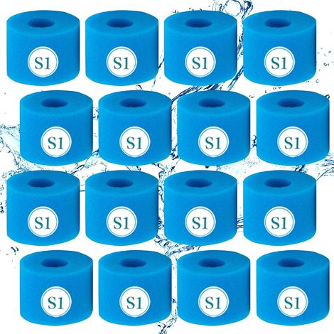 Type S1 Éponge Filtrante de Piscine en Mousse Filtre pour Intex Type S1 pour Piscine,Cartouche filtrante réutilisable pour Bain à remous (1/5)
