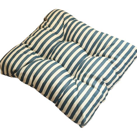 2 Coussins de chaise 40x40 cm, antidérapants, tissu oléfine résistant UV, pour intérieur et extérieur, terrasse jardin (1/5)