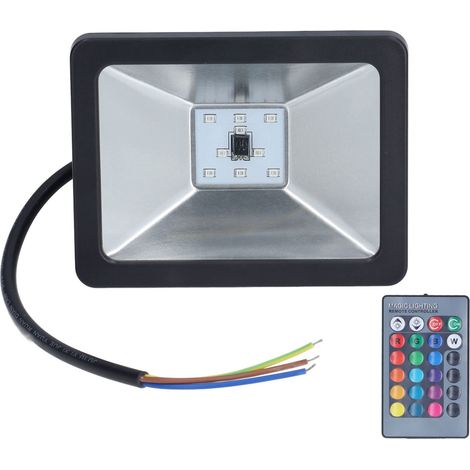 Faro LED, faro da esterno RGB da 10 W, faro impermeabile IP65 con cambio colore per uso esterno, 110-220 V, A (1/5)