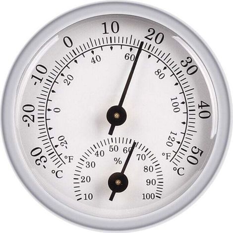 Dripex 58mm Tall Home Thermometer and Hygrometer, Mini Indoor Wet and Dry Thermometer, Cigar Wine Cabinet, Multipurpose Thermometer and Hygrometer (1/4)