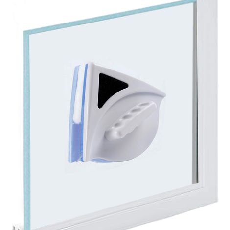 [Magnetic Glass Wiper] + Nettoyeur de Vitre Double Face Magique Triangle avec Corde Anti-Chute pour Fenêtres Maison (Epaisseur Verre 3-8mm) (1/5)