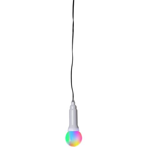 Ampoule LED « Lighty », câble noir, LED à changement de couleur, minuterie, extérieur, 2 W, 750 cm