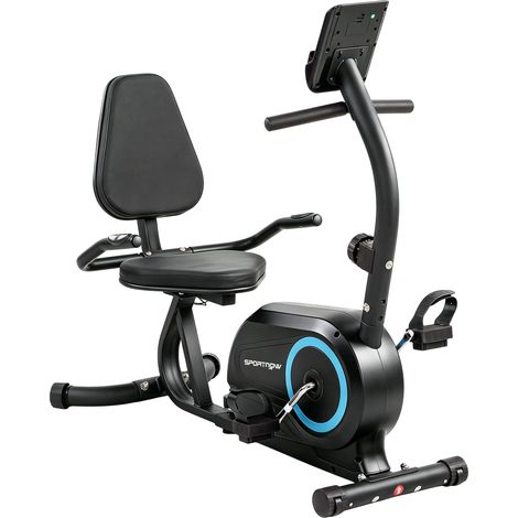 SPORTNOW Cyclette Reclinata con Bluetooth, Connettività App, Ruote (1/5)