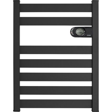 Radiador Secatoallas Eléctrico de Bajo Consumo ZINNIA (500W) - Negro