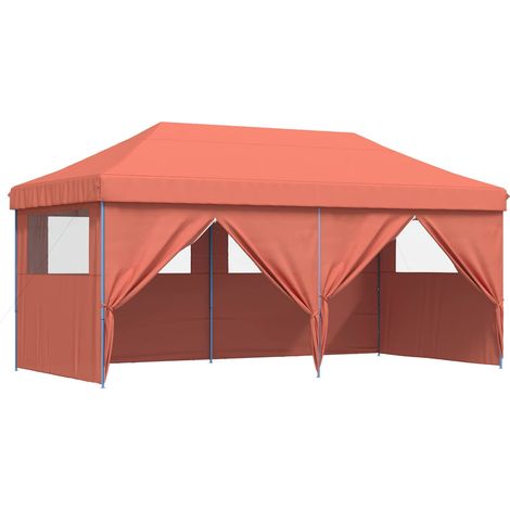 Party Tent Folding Terracotta 292 x 580 x 315 cm Oxford Fabric vidaXL