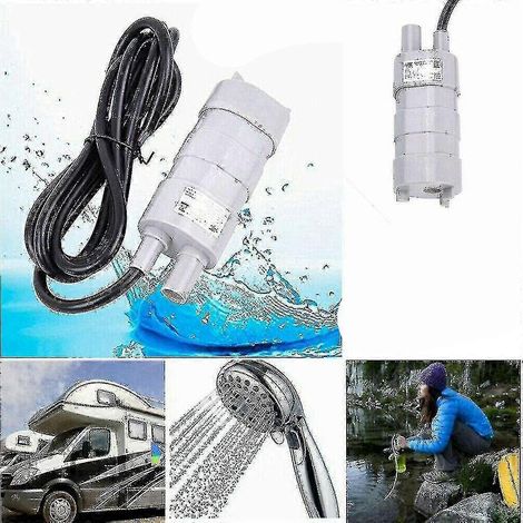 Pompe à eau submersible 12 volts, compatible avec les camping-cars, les fourgons aménagés et les fourgons de voyage, débit élevé, remplace les pompes à eau de marque Whale. (1/5)