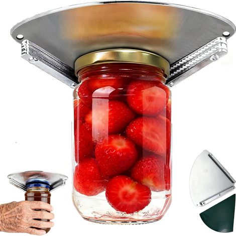 Ouvre-BoîTe Sous L' Armoire, Ouvre-Bocal En Verre, Ouvre-Bocal Et DéCapsuleur Sous Armoire, pour Mains Faibles Et Personnes âGéEs Souffrant D'Arthrite (1/5)