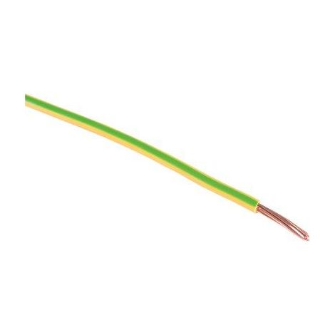 Fil électrique H07vr 6mm2 Vert/jaune Conducteur De Terre Flexible Pour Installations Fixes - Sermes