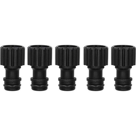 5 Pièces Raccord Mamelon Femelle Fileté G3/8 Plastique pour Irrigation de Jardin, Robinet et Connexion Rapide de Tuyau (1/5)