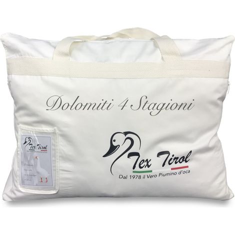 PIUMINO OCA TEX TIROL © DOLOMITI 4 Stagioni 50% PIUMINO OCA / 50% PIUMA OCA matrimoniale Cm. 250X200