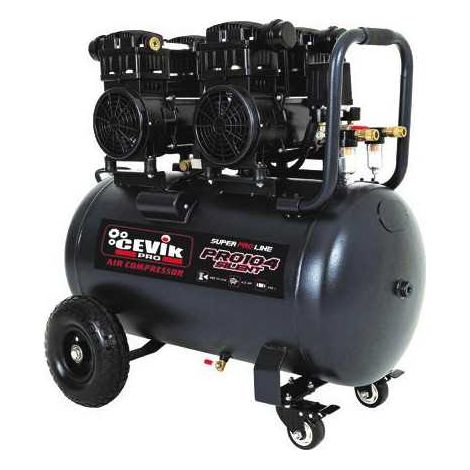 Compresor silent 100l 4hp s/a pro ca-pro104silent CEVIK