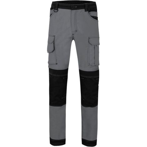 Pantalon VELILLA Canvas Stretch gris/negro talla S (1/4)