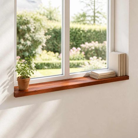 Appuis de fenêtre 2 pc Marron 110 x 30 x 2 cm (1/5)