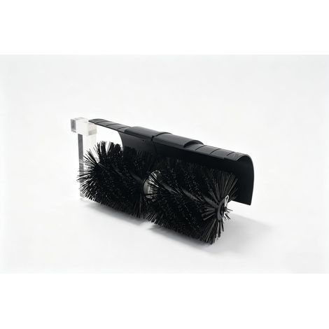 Tête de brosse de rechange pour balayeuse à essence avec bouclier - Pour feuilles et neige - Brosse robuste pour débroussailleuse (1/5)