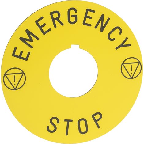 Harmony 9001K étiquette diam. 30 diam. 90 mm EMERGENCY STOP SCHNEIDER 9001KN8330 (1/2)