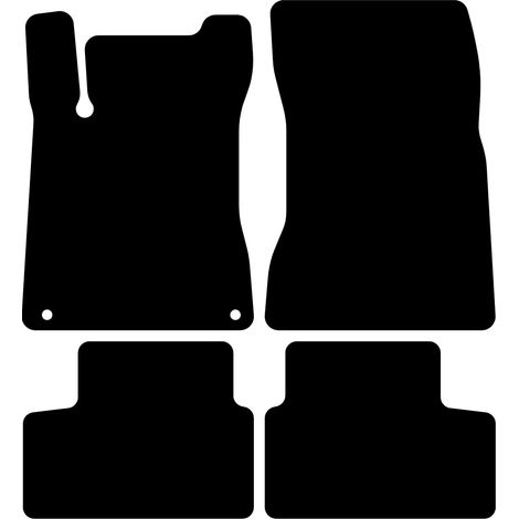 Fußmatten, passend für Mercedes A-Klasse W177 V177 (2018–2026), 6 mm Polyester, rutschfest, Kompaktlimousine (1/5)