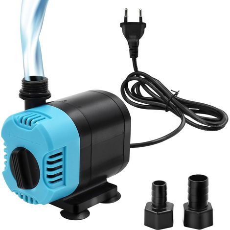 Pompe à eau de plongée 1200 l/h 15W, Ultra Silencieuse Pompe à Eau, Classification IPX8 étanche, Pompe d'étang réglable pour aquariums, étangs, jardins, cascades et statues (1/5)