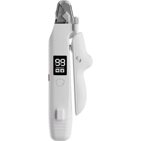 Elektrisches 2-in-1-Krallenpflegegerät für Haustiere, geeignet für Hunde und Katzen, mit LED-Licht-Krallenknipser, professioneller Nagelfeile, USB-aufladbar. (1/5)