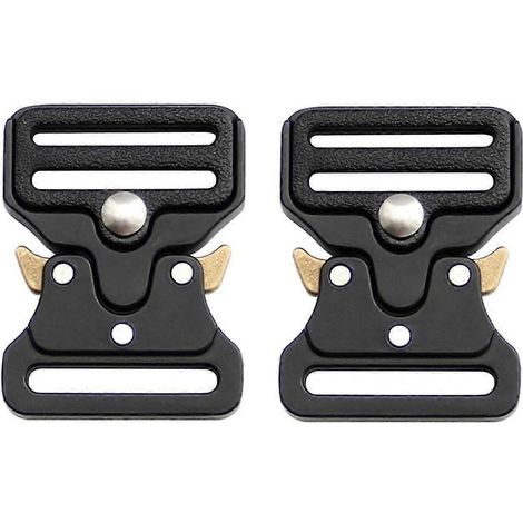 Lot de 2 boucles tactiques de 33 mm pour colliers de chien, sacs à dos, sangles de bagages (Cl-Good) (1/5)
