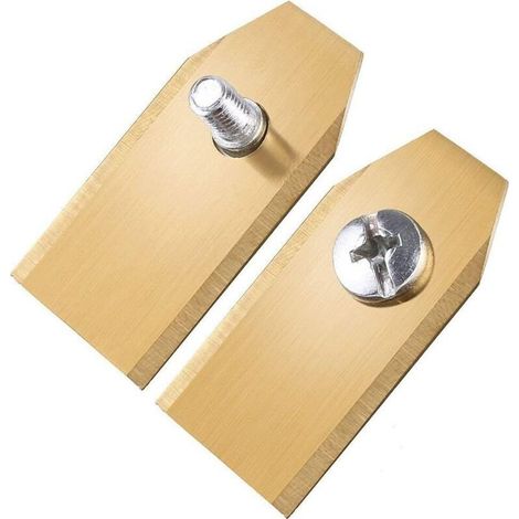 Aiducho – Packung mit 45 Titanmessern für Husqvarna- und Gardena-Mähroboter – 35 x 18 x 0,75 mm – Schnelle Montage mit 45 Schrauben (1/5)