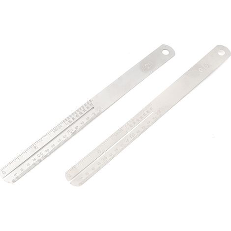 Lot de 2 Protège-frettes en Acier Inoxydable pour Fingerboard, Outil de Réparation de Manche avec Règle Graduée (1/5)