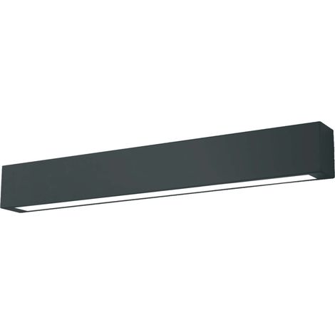 Plafonnier LED Ibros Light Prestige noir 18W IP44 63cm