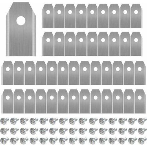 Lames De Tondeuse Robotique En Titane 45 Pièces Avec Vis Compatibles Modèles Automower Gardena Yardforce (1/5)