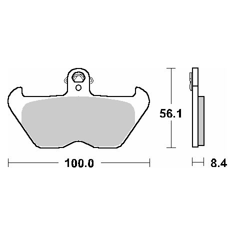 Plaquettes de frein SBS KH407 / KH246 Street Standard Céramique Noires Compatibles avec : BMW K1200, R850/1100/1150/1200 Avant