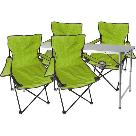 5-teiliges Campingmöbel Set Lime-MMC330872+4xMPO2470 (1/5)