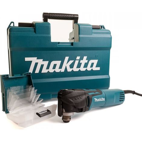 Makita – Découpeur ponceur multifonctions 320W – Variateur de vitesse 5 positions – Système de fixation sans outil – Coffret avec rangement
