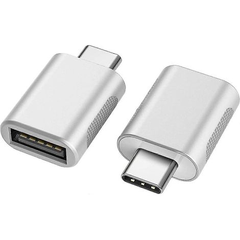 Adaptateur USB-C vers USB 3.0 (2 pièces), Adaptateur USB vers USB-C, Adaptateur USB Type-C vers USB, Adaptateur Thunderbolt 4/3 vers USB femelle pour MacBook Pro 2021, MacBook Air 2020 (1/5)
