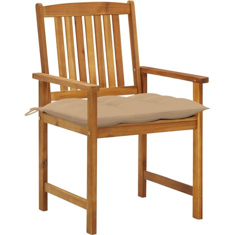 Maison Exclusive - Sedie da Giardino con Cuscini 8 pz in Legno Massello di Acacia