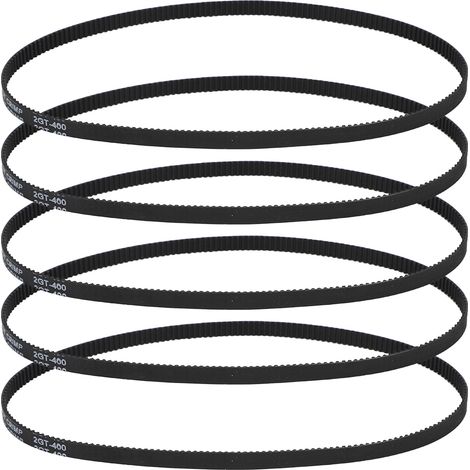 5 Pièces Courroie Synchrone GT2-6-400MM en Caoutchouc Fermée pour Imprimante 3D (1/5)