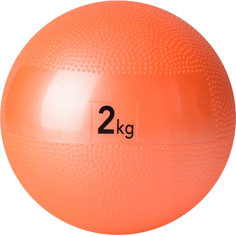 Ballon De Lancer Du Poids - 2 Kg - En PVC Souple - Pour Entraînement Athlétisme Intérieur - Diamètre 14 Cm