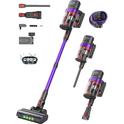 Aspirateur sans fil, 45000Pa d'aspiration, commandes tactiles, Teendow V20 (1/2)