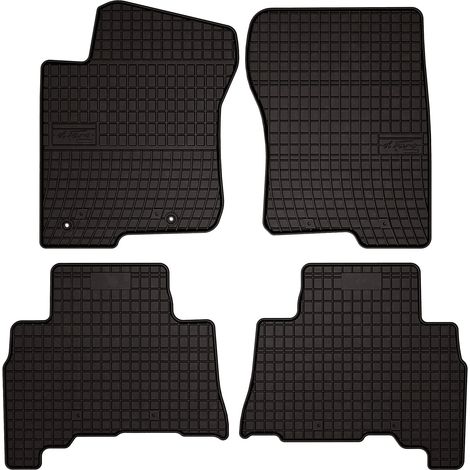 Alfombrillas de goma para coche: Toyota Land Cruiser J150 todoterreno (2009-) - negras, ajustadas (1/5)